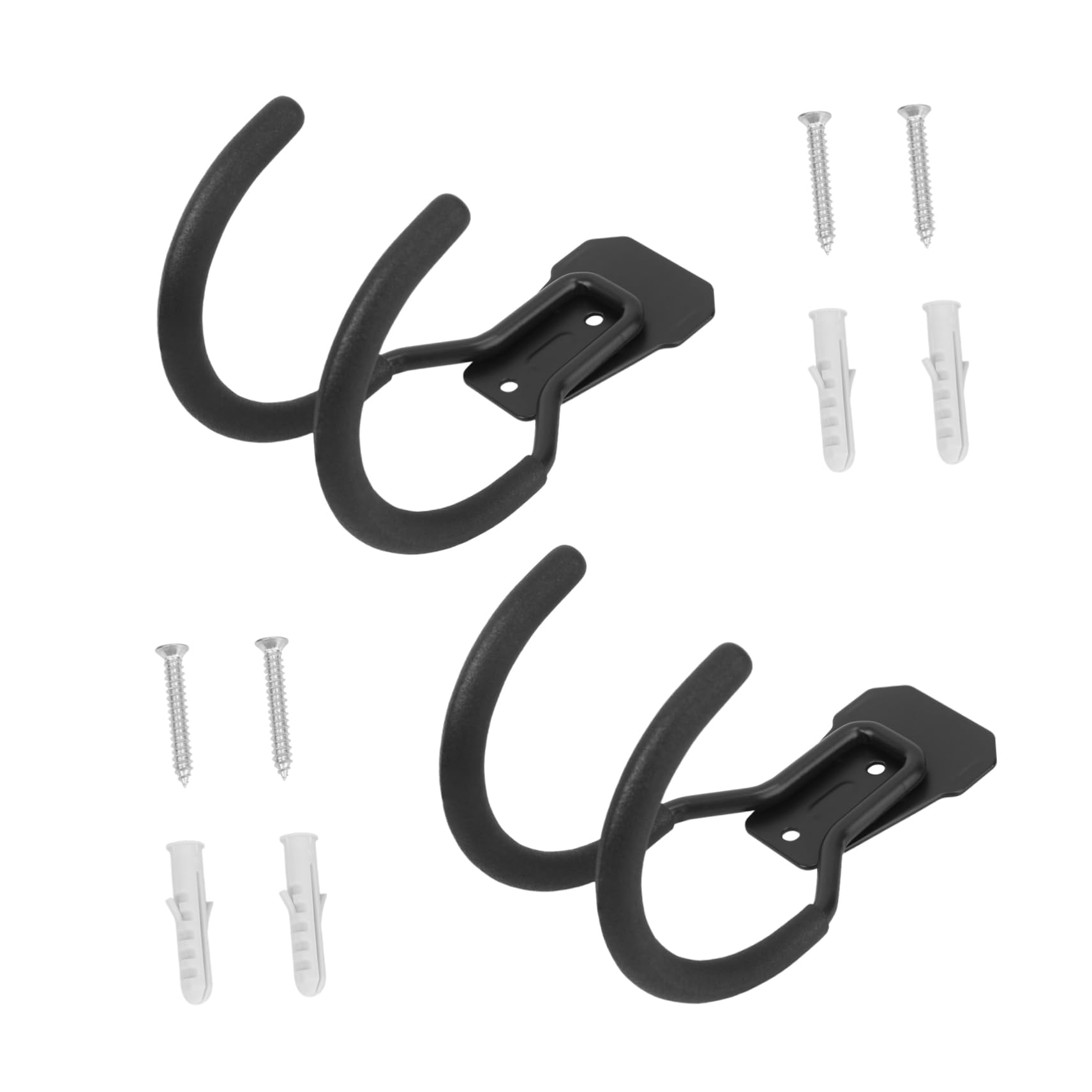 BESPORTBLE Heavy Duty Wall Mounted Hooks Durable Hangers for Garden Water Hose Storage Organization for Garage Basement and Outdoor Use