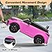 TOBBI 12V Kids Ride On Car, Licensed Land Rover VELAR Electric Toy Car for Kids Ages 3-8 with 2.4GHz Remote Control, 2 Motors, 3 Speeds, Spring Suspension, LED Lights, Music and Bluetooth, Pink