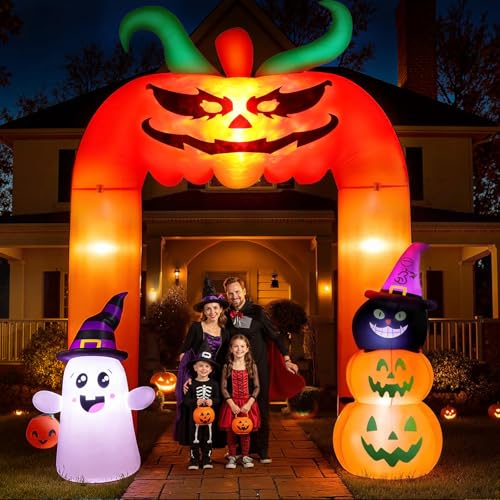 11FT Halloween Inflatable, Giant Halloween Inflatables Archway, Inflatables Blow Up