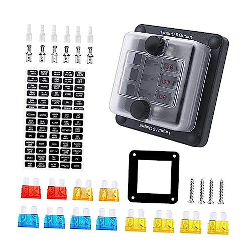 1 set Scatola Fusibili per Auto e Barca da Facile Installazione e Manutenzione Morsettiera Professionale per Riparazioni Elettriche Esterni