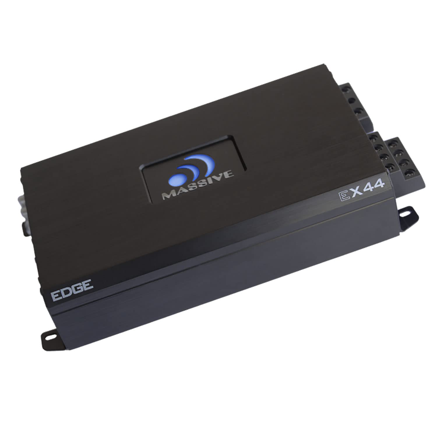 Massive AudioEX44 - Car Audio 800 Watt, 200w x 4 RMS, Nano Edge Series, 4 Channel Car Amplifier, Bass Boost
