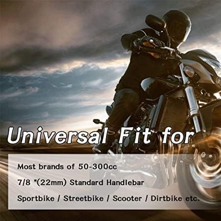 Miniatura 7 de PACEWALKER Universal motocicleta 78 "0.866 in manillar freno cilindro maestro embrague palanca CNC izquierda y derecha set para Honda Kawasaki