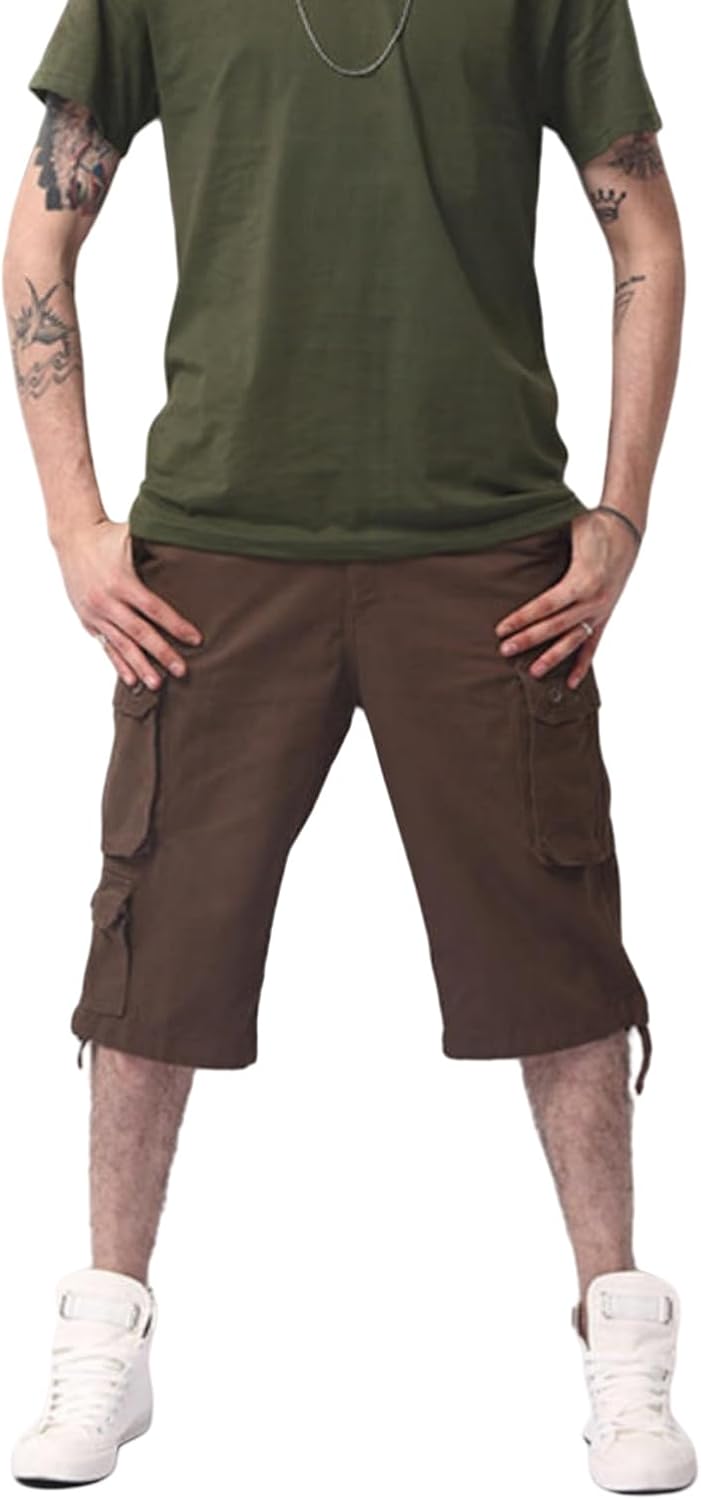 Men's Summer Multi-Pocket Loose Workwear Casual Seven-Point Shorts