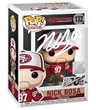 Nick Bosa #132 Facsimile Signed Reprint Laser Autographed Funko POP! Legends San Francisco 49ers Figurine with Protector Case