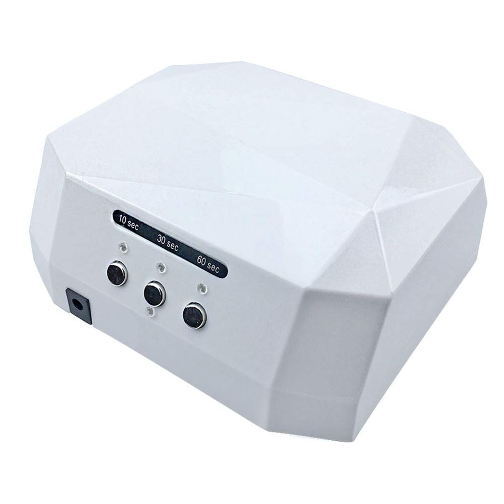 Nail Dryers LED Diamond Manicure Light Sunlight White Light Induction Quick Dry Phototherapy Machine with 10s 30s 60s Timing Function 110/240v,white