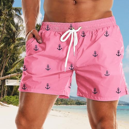 Mens Swim Trunks Swim Shorts Quick Dry 5 Inch Inseam Beach Shorts with Pocket