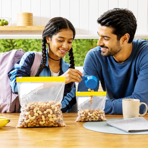 Image of Multipurpose Zip Lock Slider Bags | 15 Small Size (8 inchx10 inch)