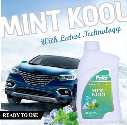 Image of PALCO MINT KOOL Radiator Coolant Ready to Use for Petrol Diesel Engines Cars, Jeep, Commercial Water as a Cooling Medium Vehicles| Ethylene Glycol Based Coolant| Nitrite Amine free 1Litre (Pack 1)