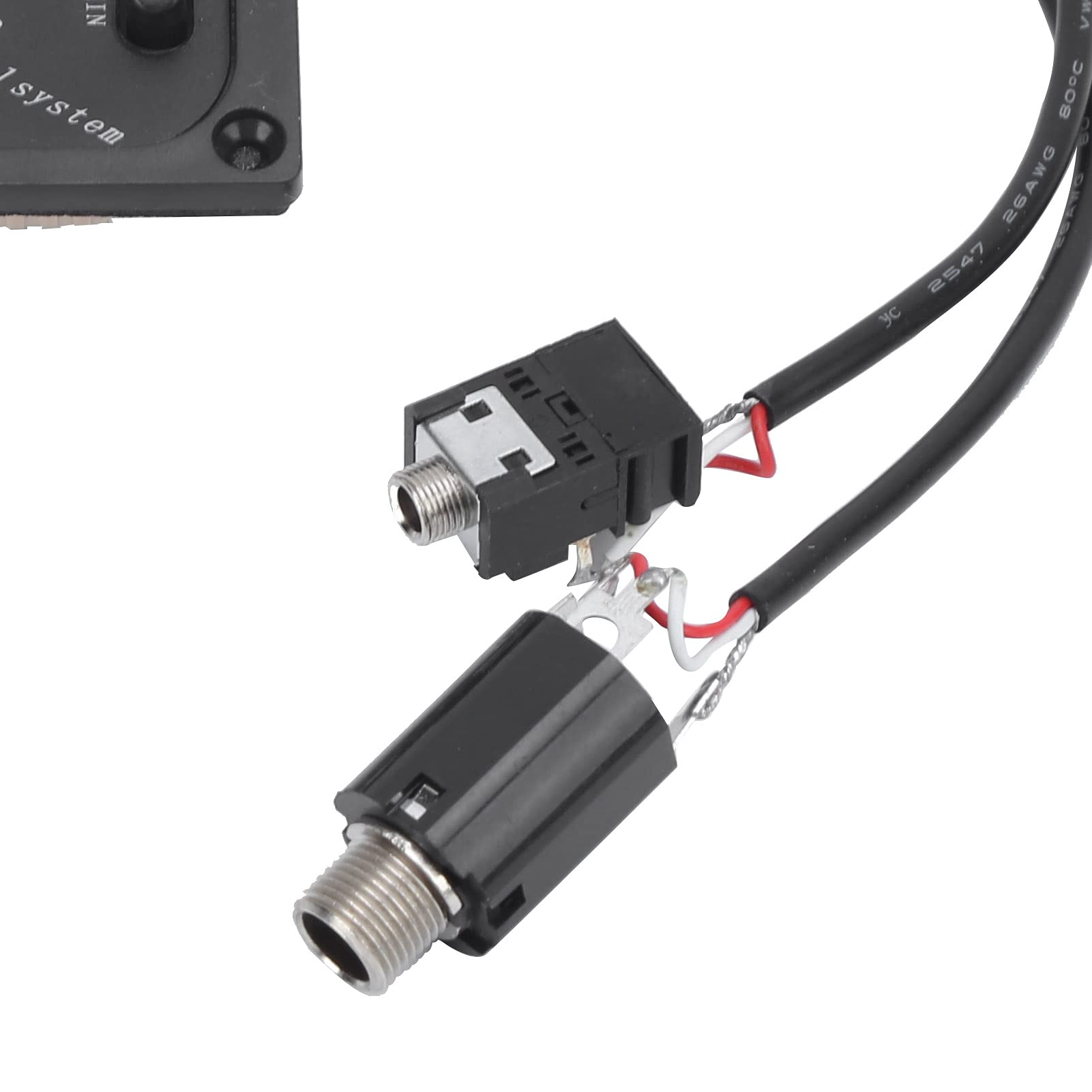 SEAFRONT Pastilla de Violín Eléctrico Pastilla de Orificio de Sonido Ligera EQ Mute Ecualizador de Violín Ajustable DIY para CV‑210E Electric