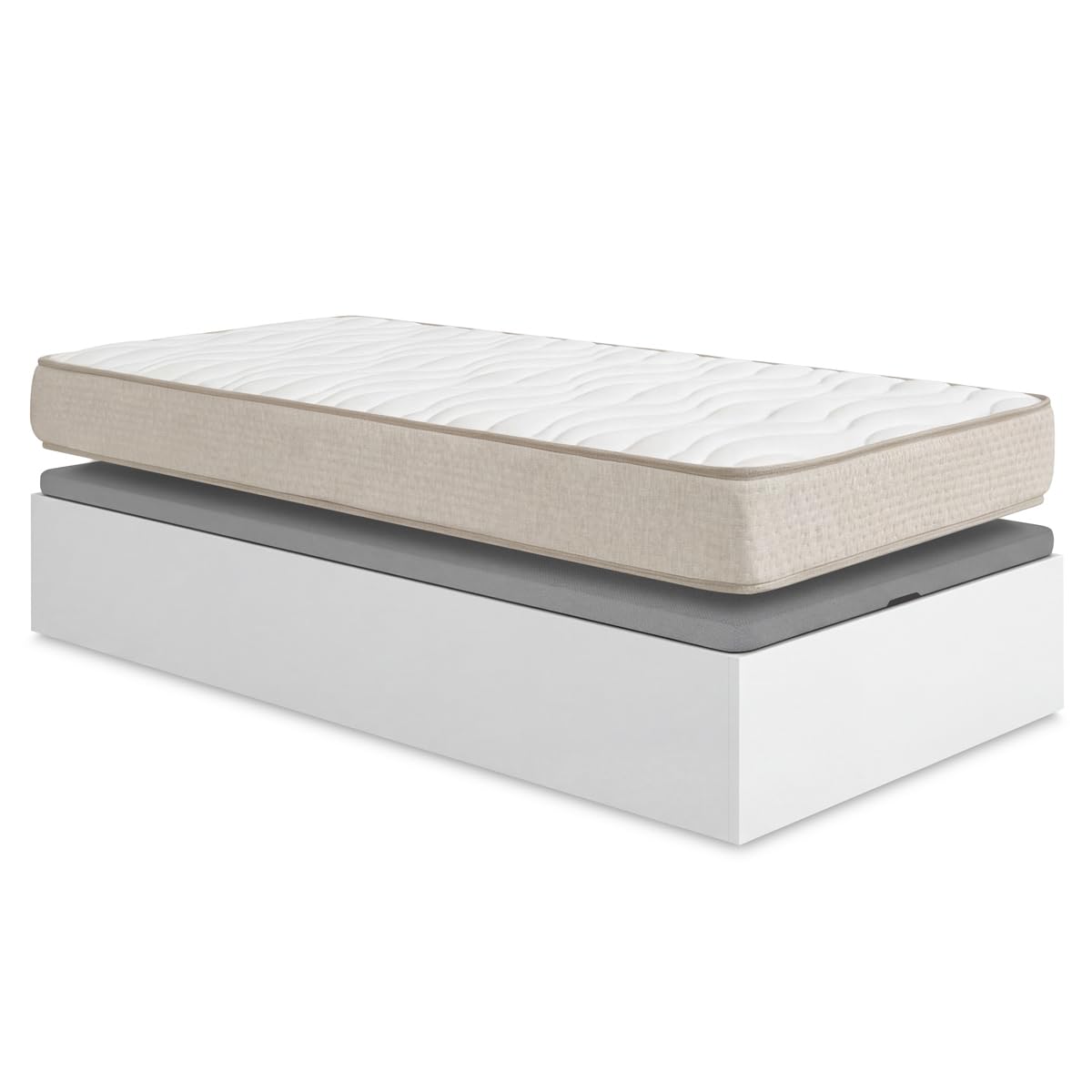 DEKIT - Pack Ahorro Juvenil Canapé Nest con 1 Colchón viscoelástico Nova 105x190cm