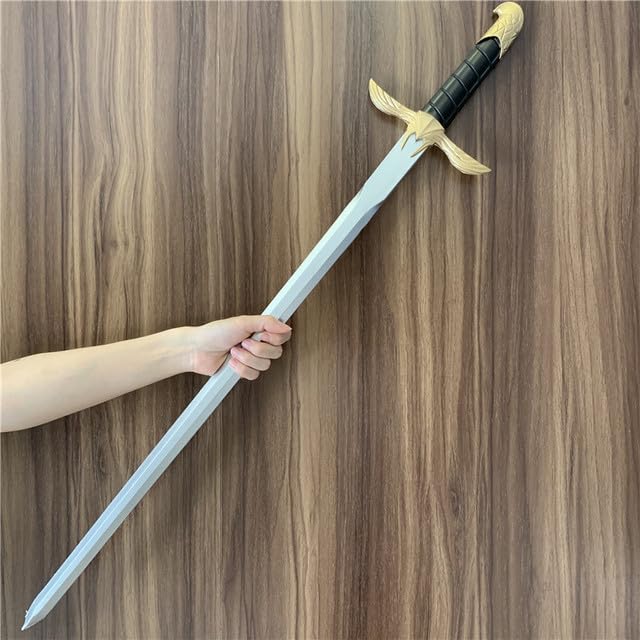 AEPRO - 104cm Big 1:1 Movie Cosplay Prop Role Play Gift Safety PU Winter Frost Wolf 104cm (O 87cm)