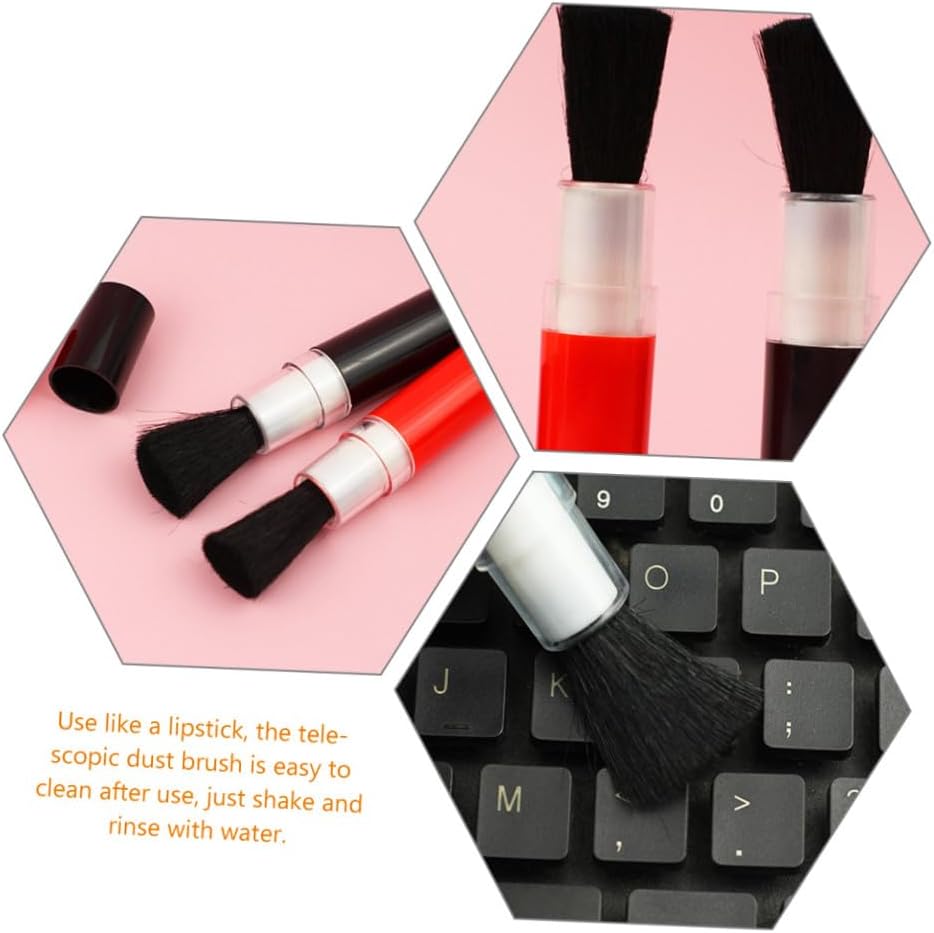 4Pcs Car Air Conditioner Cleaner Small Detailing Brush for Keyboard Camera Vents Soft Bristles for Dust Removal Deep Cleaning Lightweight Durable Cleaning Tools