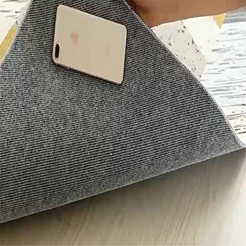 Tapis graphique moderne bleu gris noir moquette rectangulaire - 4