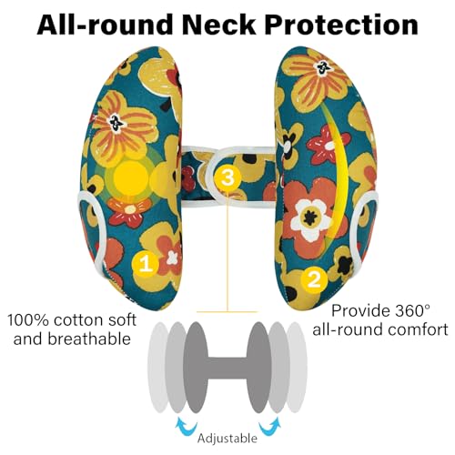 Image of XIGGA Baby Travel Pillow Soft and Comfortable Banana-Shaped, Adjustable Size Stroller Car Pillow Suitable for Boys and Girls.