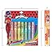 Miraculous 7pc Lip Gloss Set - Zag Heroez Lipgloss Collection Featuring Exciting Fruit Flavors & Precision Applicator Lip Gloss Tubes With Wand