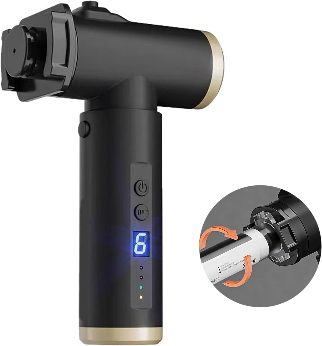 Portable Electric Adhesive with Double Replaceable Tips and Precise Six Levels Flows Control for Various Applications Double Adapter