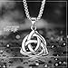 OIDEA Collar Hombre Nudo Celta Acero Inoxidable Significa Esperanza y Amor Sin...