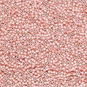 Matte Opaque Light Salmon Ab (Db1523-tb) Delica Myiuki 11/0 Seed Bead 7.2 Gram Tube Approx 1400 Beads