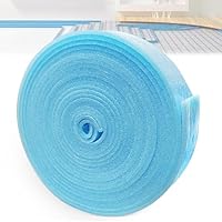 Randdämmstreifen Selbstklebend, Randdämmstreifen für Ausgleichsmasse, Selbstklebend Randdämmung Behnfugenband für Fußbodenheizung Estrich Abdichtung (50mm x 5mm x 10m - Blau)