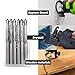 12 Pieces Drywall Cutting Tools 3/16 Inch Guide Point Cutting Bits,HSS65(M2) Materials Drill Bits, Cutting Drywall, Used for with Spiral Saw and Power Tools