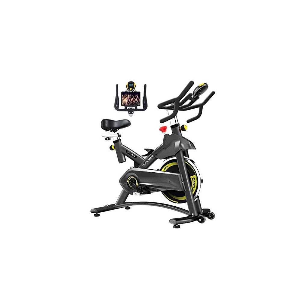 Cyclace-Exercise-Bike-Stationary-330-Lbs-Weight-Capacity-Indoor-Cycling-Bike-with-Comfortable-Seat-Cushion-Tablet-Holder-and-LCD-Monitor-for-Home-Workout