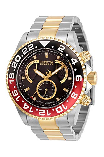 Invicta Men's Reserve Steel Bracelet & Case Swiss Quartz Charcoal Dial Analog Watch 29958
