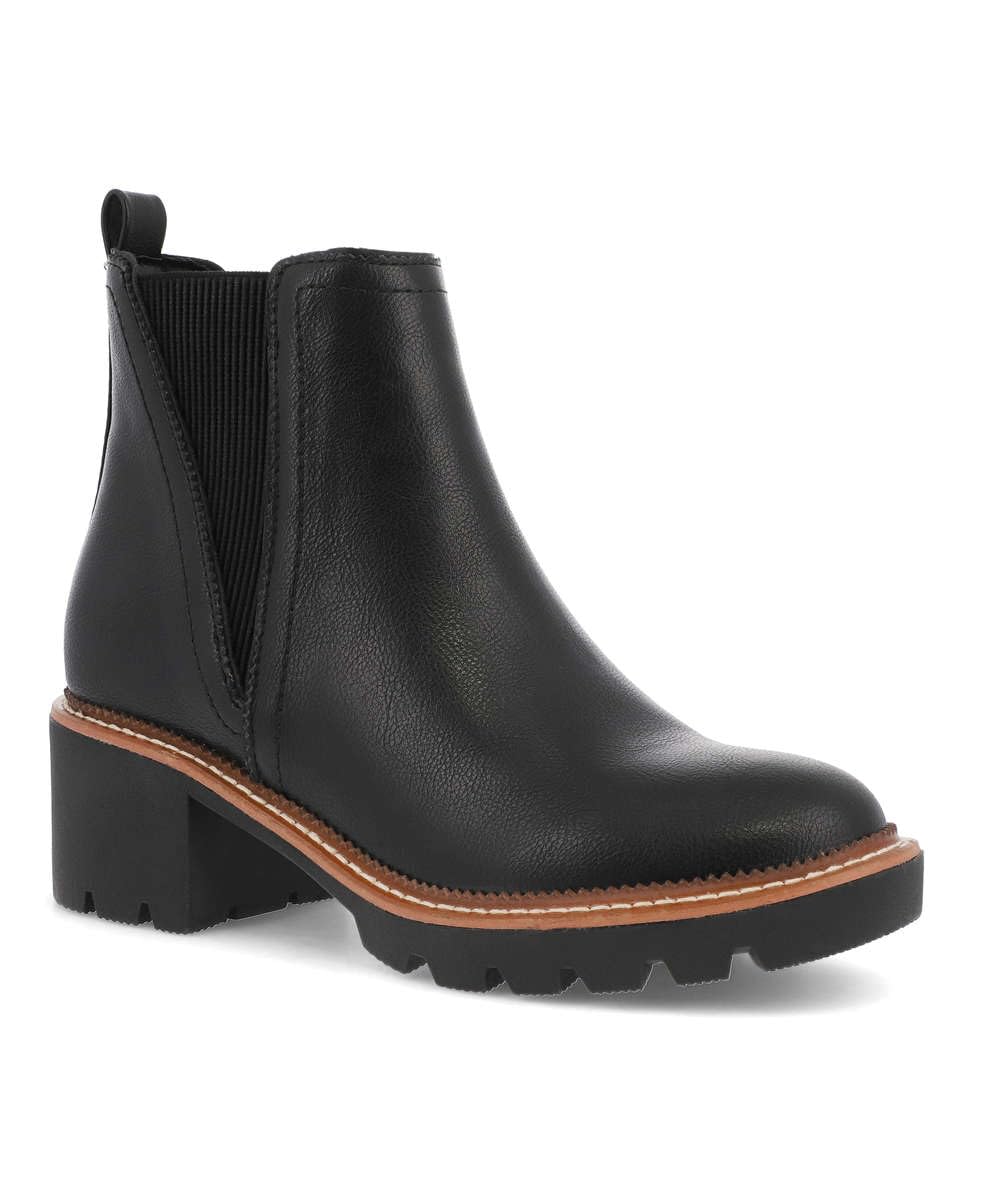 MIA Womens Paula Block Heel Chelsea Booties