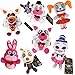 hqycjyoe 7Pcs / Set 18Cm Five Nights At Freddy'S Plush Toys Doll, Sister Location-Funtime Freddy Foxy Bonnet Lolbit Ballora FNAF Peluches de Peluche Regalos