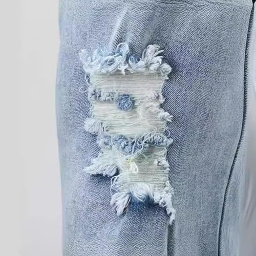 Men's Cutout Skinny Casual Jeans Trendy Slim Fit Straight Leg Jeggings High Waist Stretch Denim Pants4