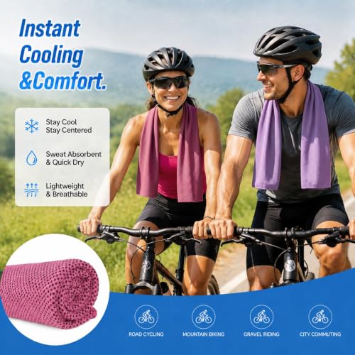 Amgico 3 Pack Cooling Towel for Neck and face(40"x12"), Cooling Neck Wraps - image 6