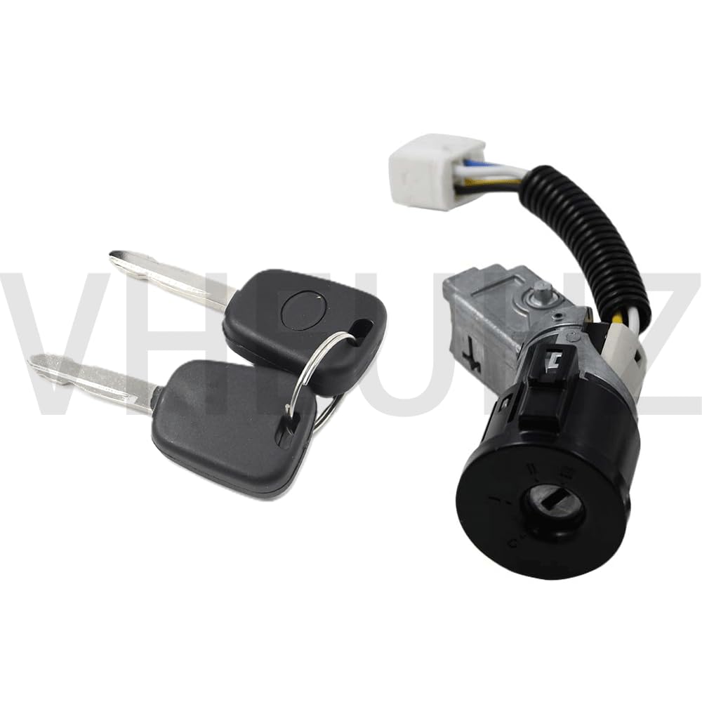 Set di serratura per accensione con chiave CYLINDER per lucchetto di accensione compatibile con Peugeot 107 CITROEN C1 TOYOTA AYGO N0501412 N0502200