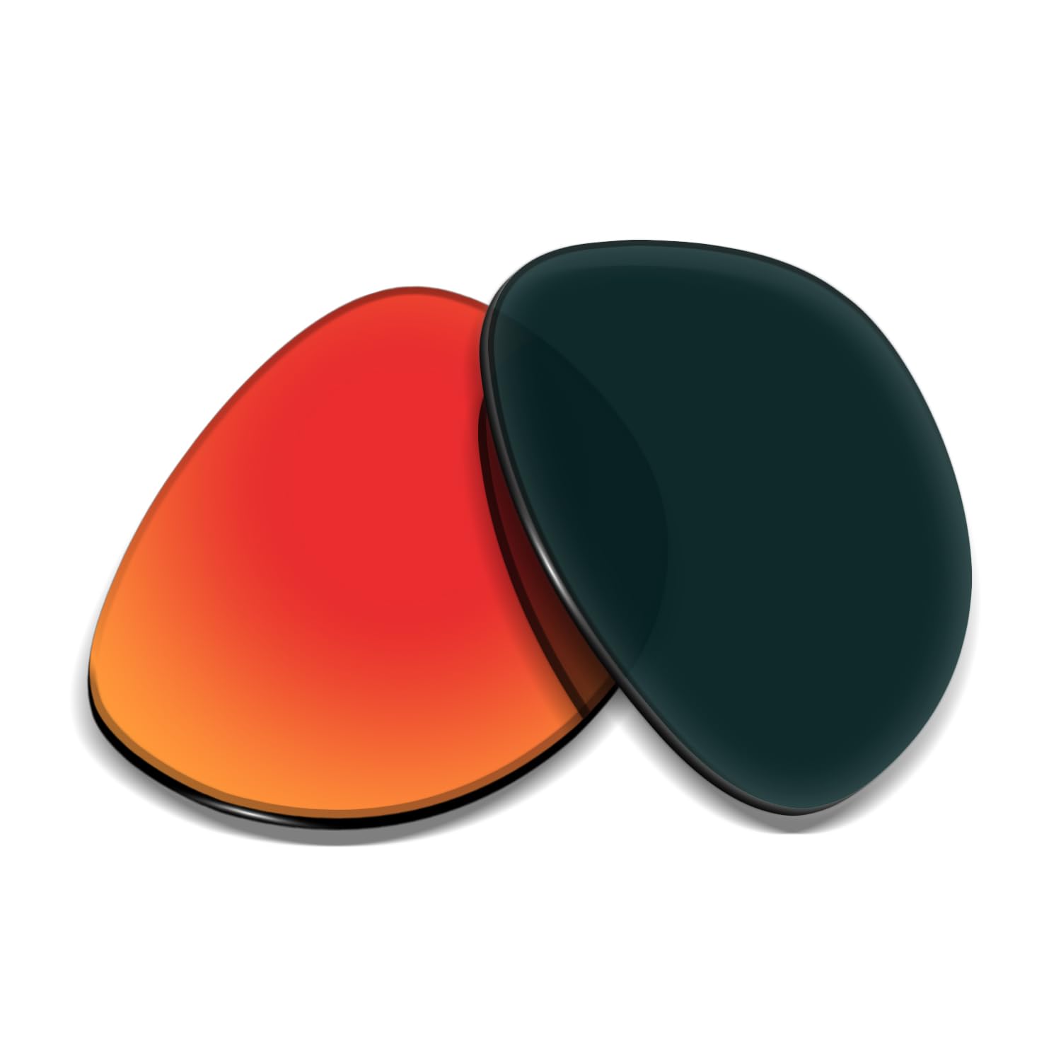 Lentes de repuesto de 1,5 mm compatibles con gafas de sol Oakley Split Time OO4129 de 58 mm, antiarañazos y resistentes a los impactos