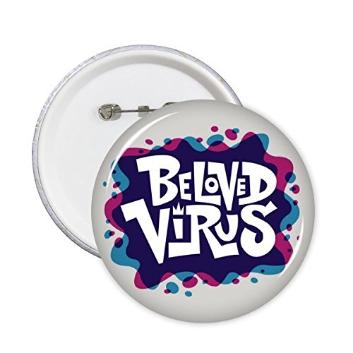 Pins badge bouton graffiti street culture grand format XL motif Beloved Virus