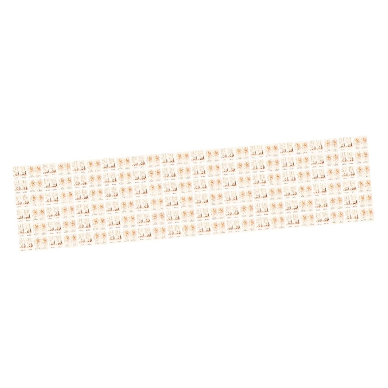 VILLCASE 200pezzi Adesivi Decorativi Per Sigillare Scatole Adesivi Rettangolari Per e Confezioni Per Decorazioni Festive e