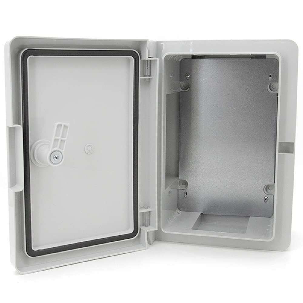 ELS Elektrotechnika Armario de distribución industrial IP65, placa de montaje galvanizada, con junta perimetral, carcasa de pared, carcasa vacía, plástico ABS, armario vacío, 220 x 310 x 140