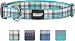 Friends Forever Plaid Dog Collar for Dogs, Fashion Woven Checkers Pattern, Cute Puppy Collar, Green Large 18-26"