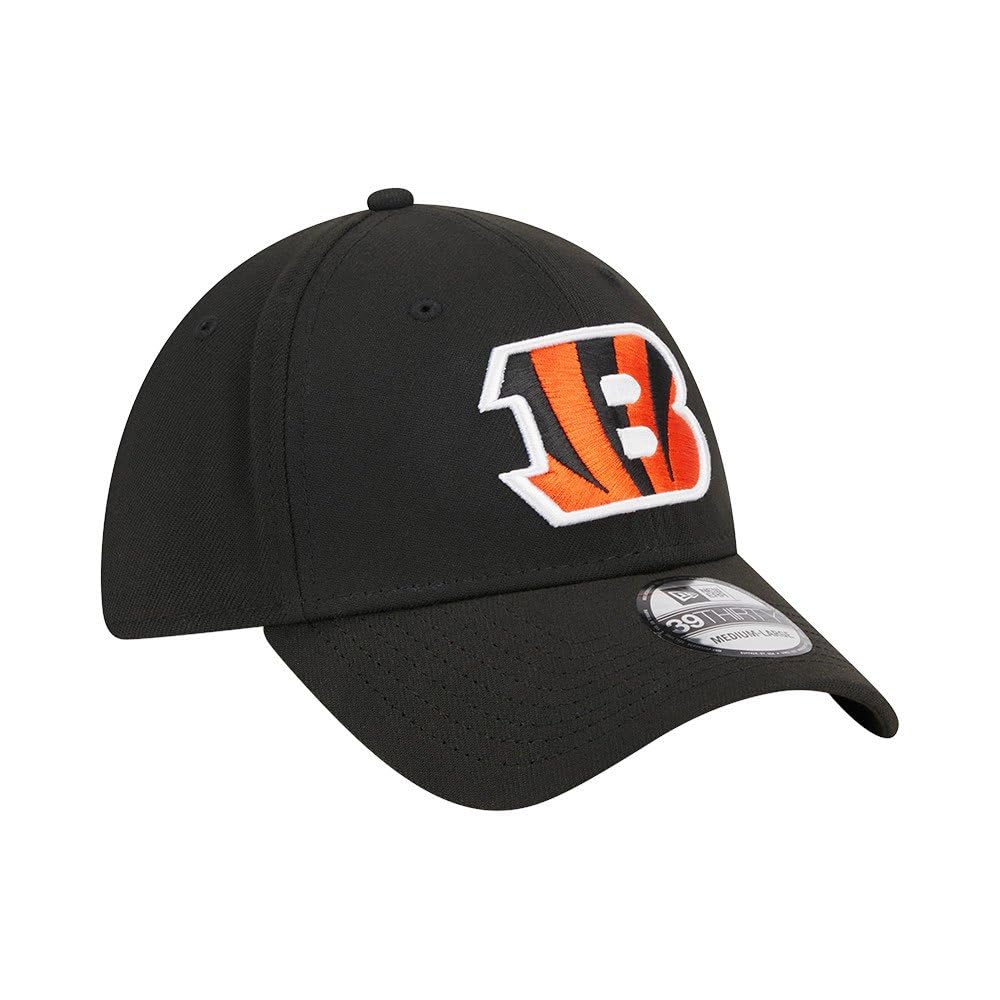New Era NFL Team Logo 39Thirty Cincinnati Bengals Cap S-M Black