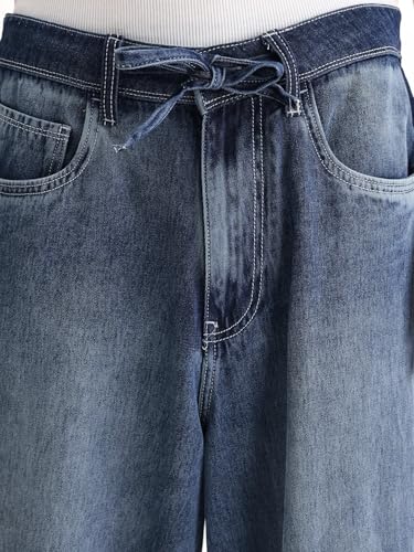 Image of Rare Rabbit Baggy Plain Jeans