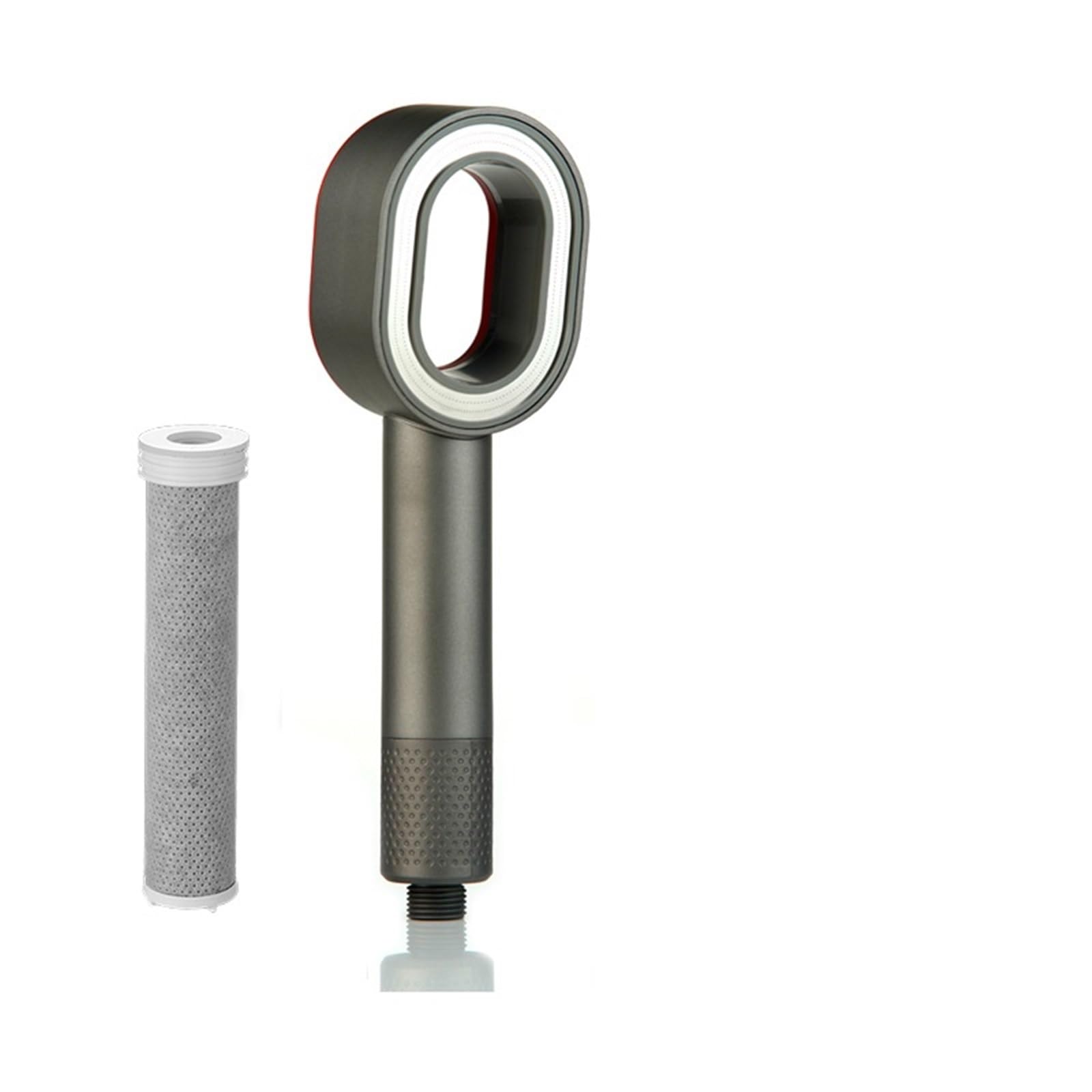 Cabezal de Ducha con Filtro - Purificación y Ahorro de Agua a presión, Boquilla de Mano para un baño Limpio - Cabezal de Ducha de Alta presión (Gris)