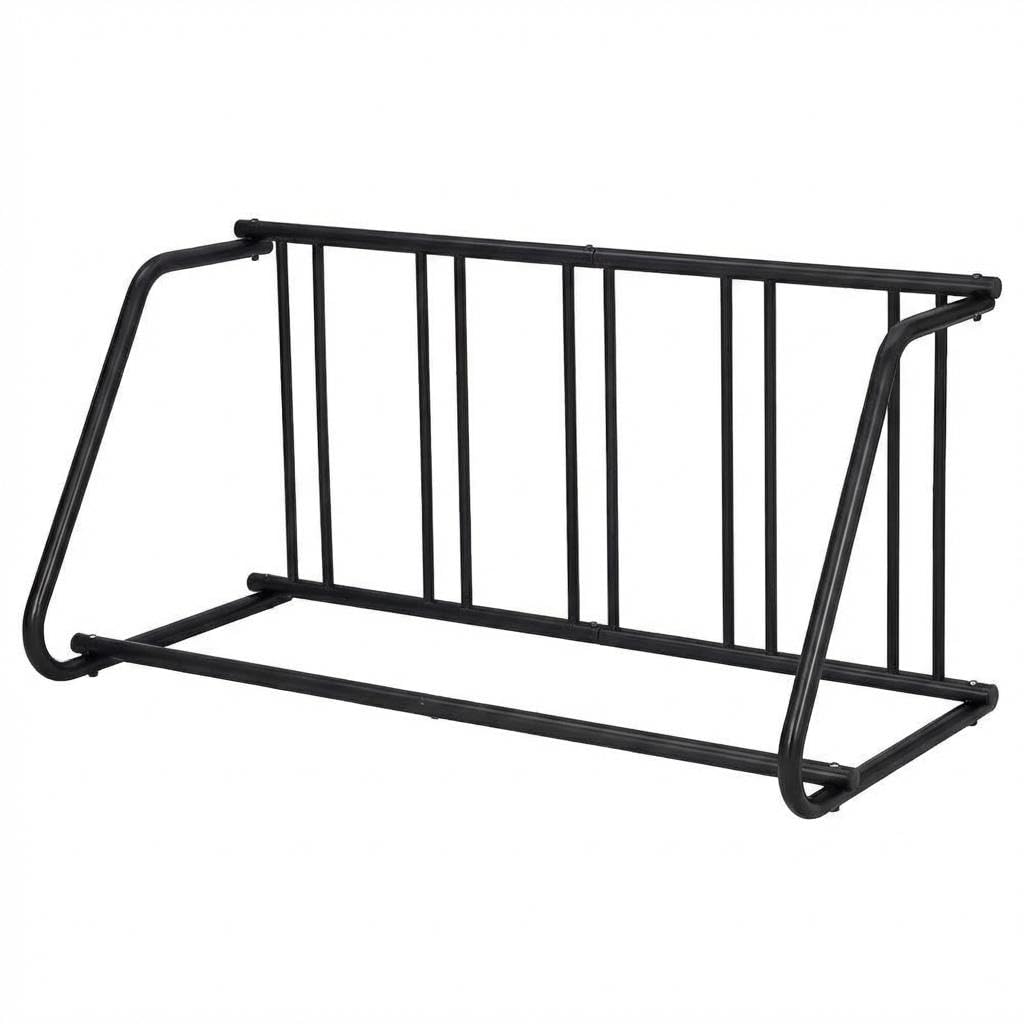 Floor 10 Bike Rack, Double Side Grid Bicycle Floor Parking Stand, Sturdy Garage Bike Rack, Compact Storage Stand for Streets, Yards, Bike Events — view 3