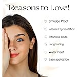 NOURISH MANTRA Jet Gaze Kajal Urban Rani - Combo - Black & Black 0.35g/ with Almond Oil, Argan Oil & Vitamin E/Intense Pigmentation/Smudge Proof/Water Proof/Long Lasting - Image 2