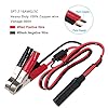 KUNCAN 1.5FT 12v Battery Alligator Crocodile Clip to Sae Connector Extension Cable, 16 Gauge Sae 2 Pin Quick Disconnect to Alligator Clamps Connectors Cord, Fuse 7.5A #3