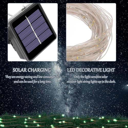 Luces solares impermeables para sombrilla exterior miniatura 4