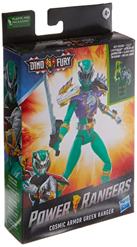 Power Rangers Dino Fury Cosmic Armor Green Ranger Action Figure #TOP24