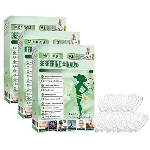 Moringa NAD+ 10in1 Nano Micro Patch Natural Nano Micro Patches for Men and Women(3 BOX)