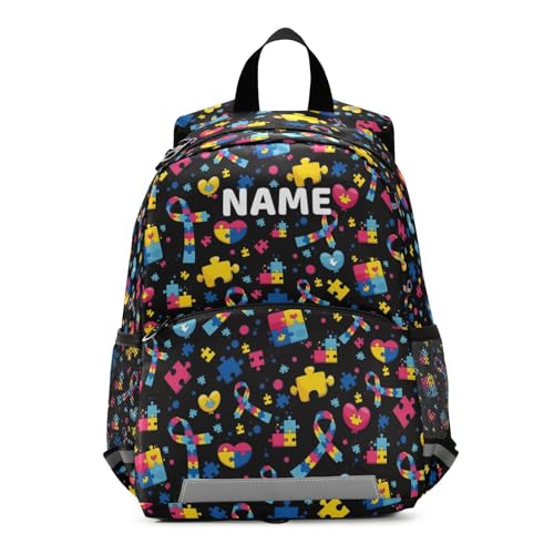 XDMXY Autism Custom Made Kid's Toddler Backpack for Boys Girls Preschool Nursery with Safety Leash