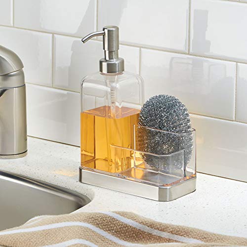 Interdesign 67080 Forma Plastic Soap Pump With Caddy, Dispenser With Storage Compartment For Bathroom, Kitchen Countertops thumb #1