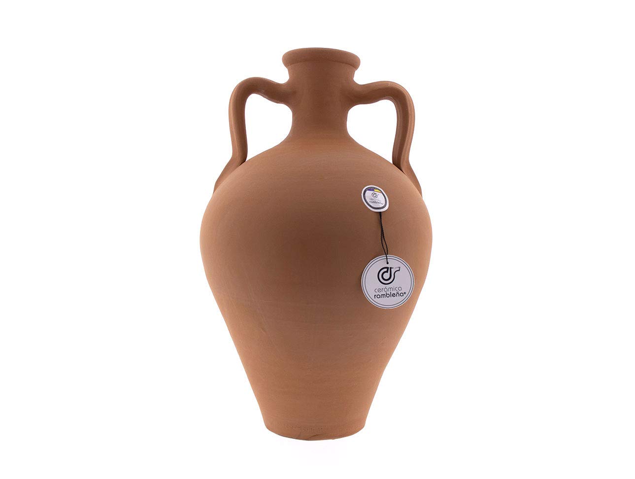 Brocca di Argilla Tradizionale, Piatto Incluso | Giara in Ceramica