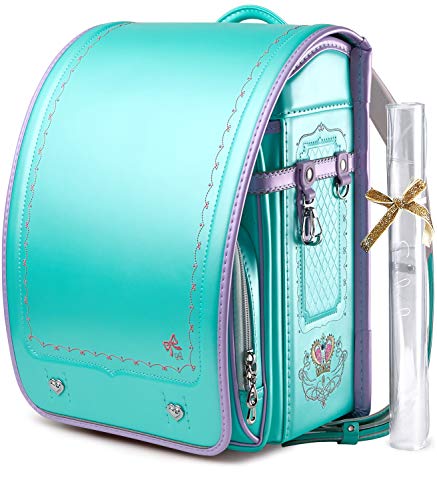 [Coulomb・クーロン] カデンツァモデル お姫様シリーズ2020年度人気可愛いランドセル女の子/最新リュクスお姫様デザイン/国産ツヤありパール生地/丈夫な手縫い/ギフトパッケージ/6年間保証付 (ミント)