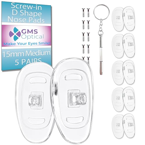 GMS Soft Silicone Eyeglass Nose Pads Repair Kit